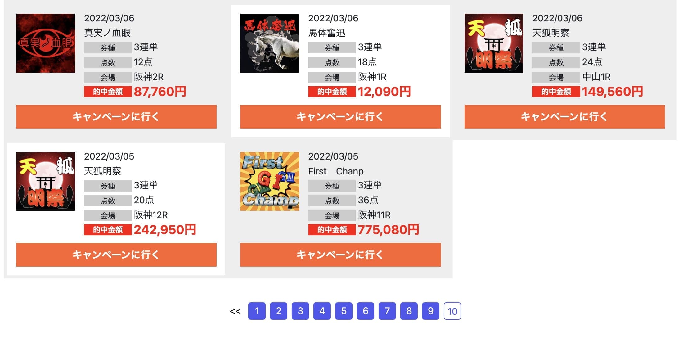 競馬予想サイト馬福神