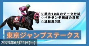 東京ジャンプステークス2023予想を無料公開！本命はトライフォーリアル！