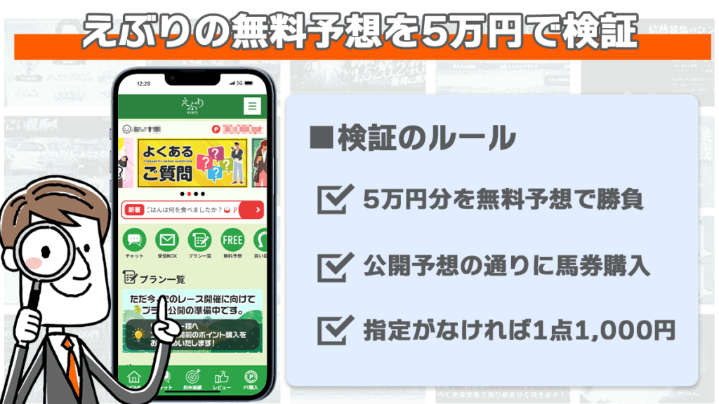 えぶりの無料予想を検証