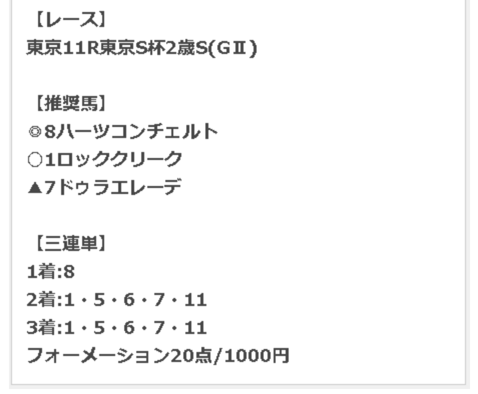 ウマラク 2022年11月19日 無料予想