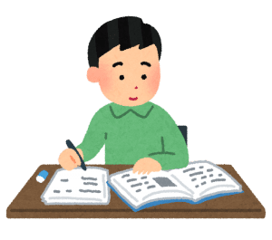 勉強する人 画像
